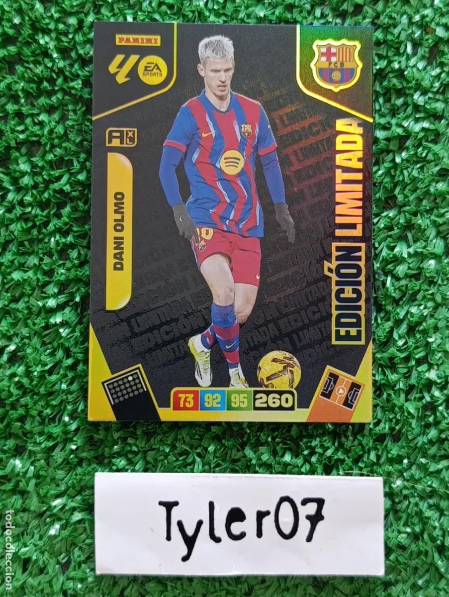 Coleccionismo Cromos antiguos: DANI OLMO BARCELONA EDICION LIMITADA ADRENALYN XL 2025 2026 25 26