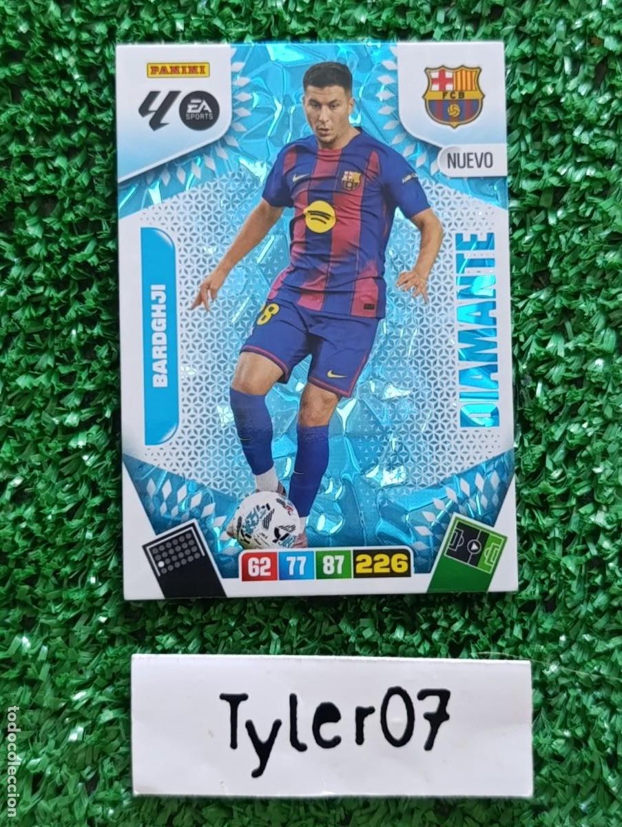 Coleccionismo Cromos antiguos: BARDGHJI BARCELONA DIAMANTE ADRENALYN XL 2025 2026 25 26