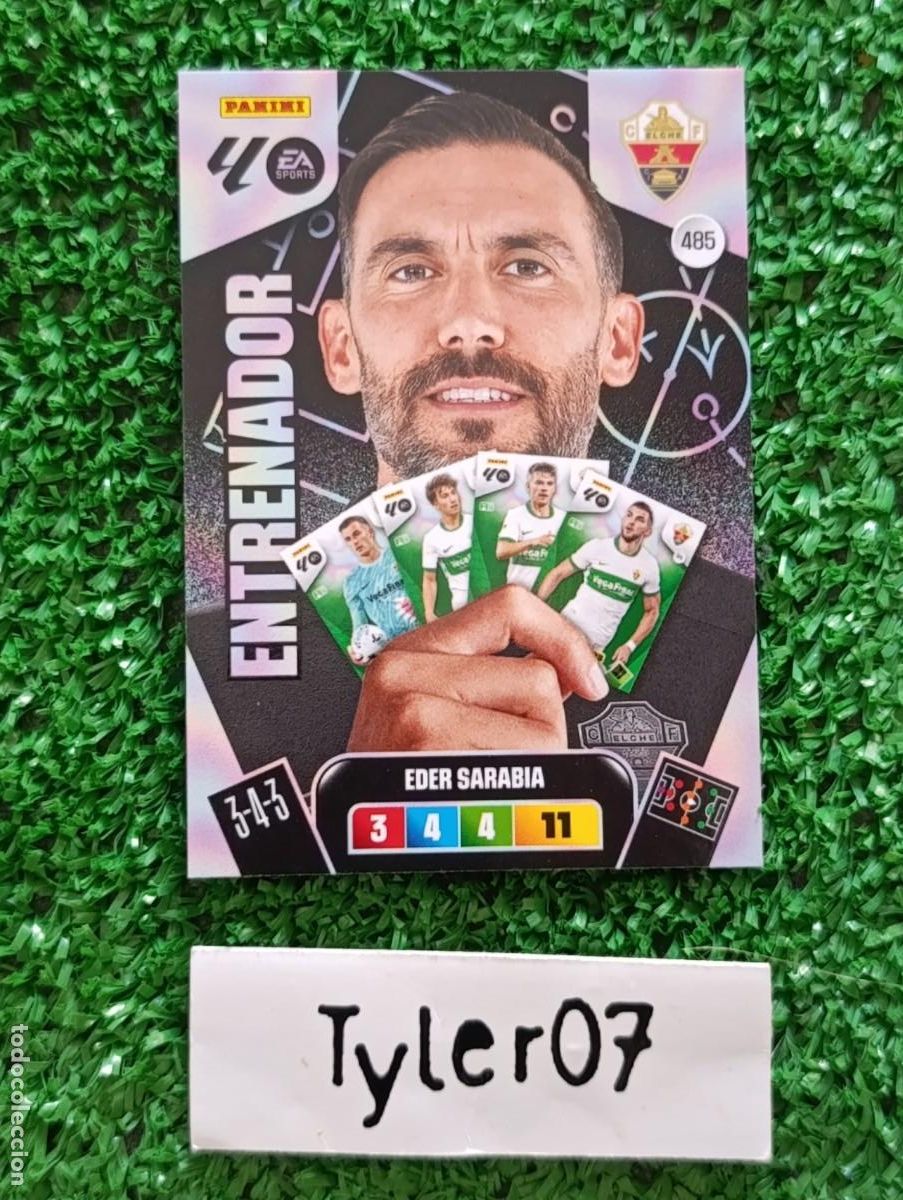 Coleccionismo Cromos antiguos: EDER SARABIA ELCHE ENTRENADOR 485 ADRENALYN XL 2025 2026 25 26