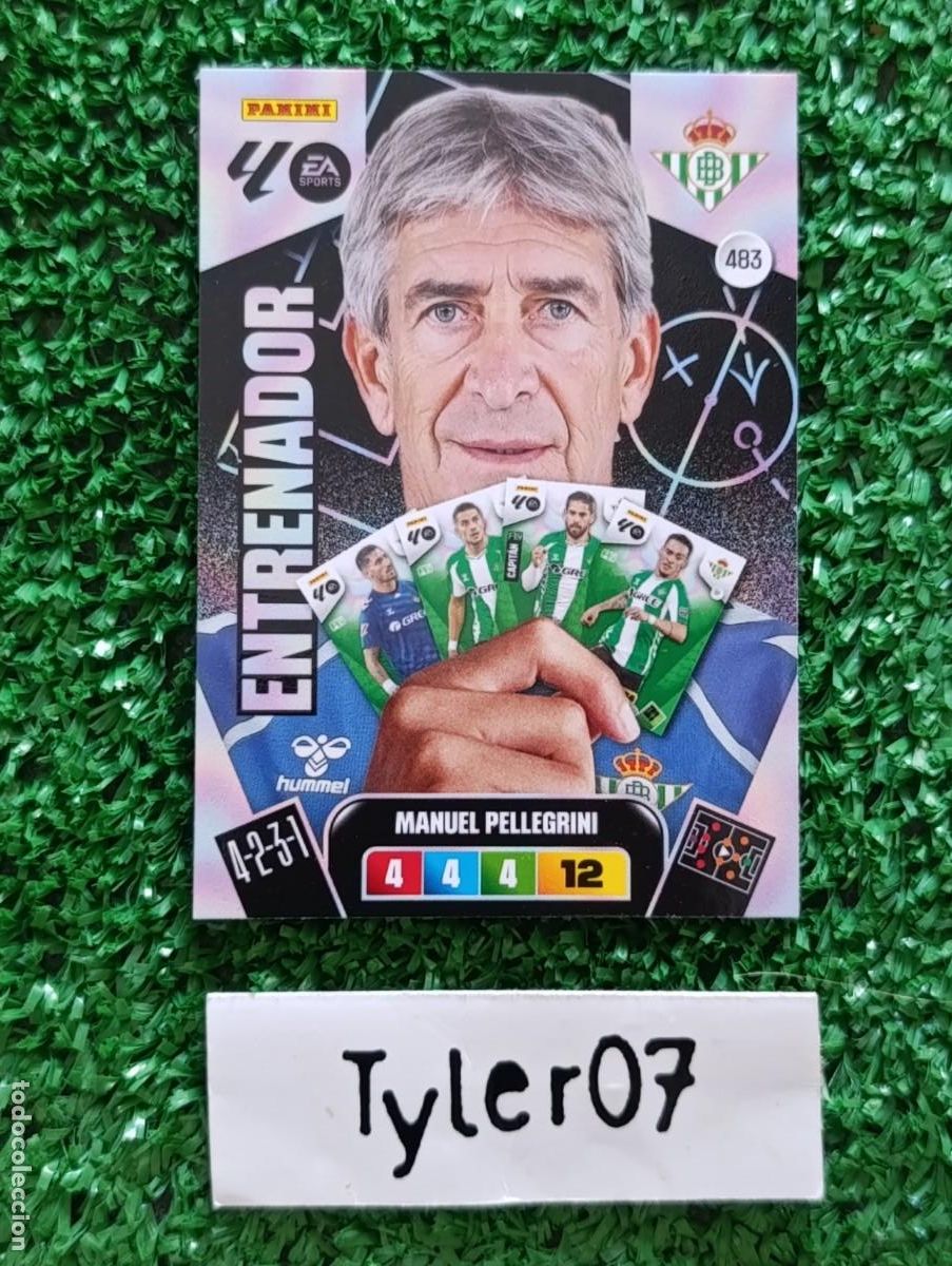 Coleccionismo Cromos antiguos: MANUEL PELLEGRINI BETIS ENTRENADOR 483 ADRENALYN XL 2025 2026 25 26