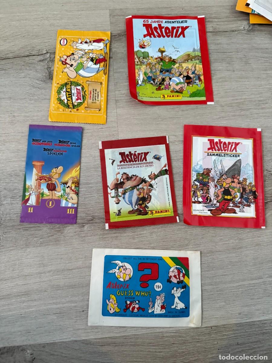 Coleccionismo Cromos antiguos: 6 sobres de cromos cerrados sin abrir de Ast&eacute;rix - Panini...
