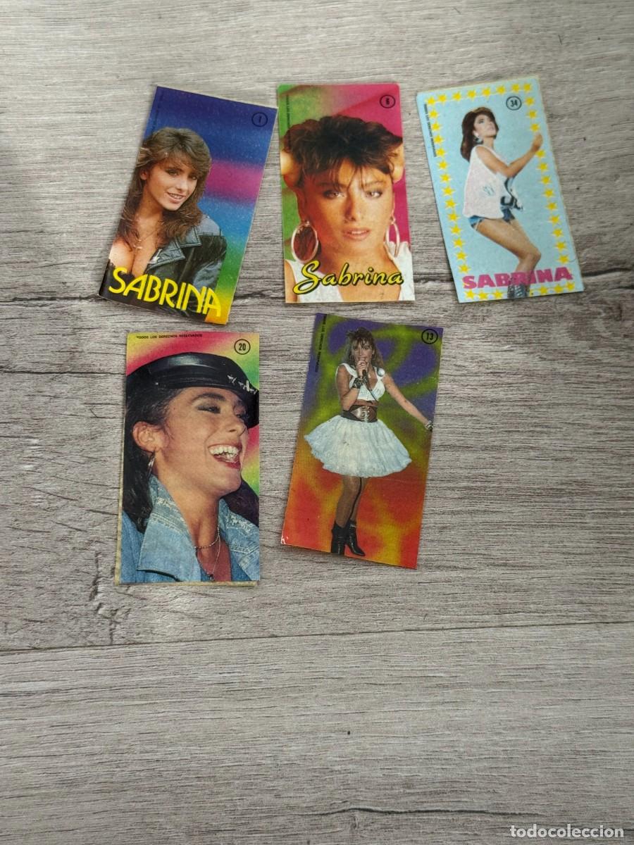 Coleccionismo Cromos antiguos: 4 cromos pegatinas chicles Sabrina