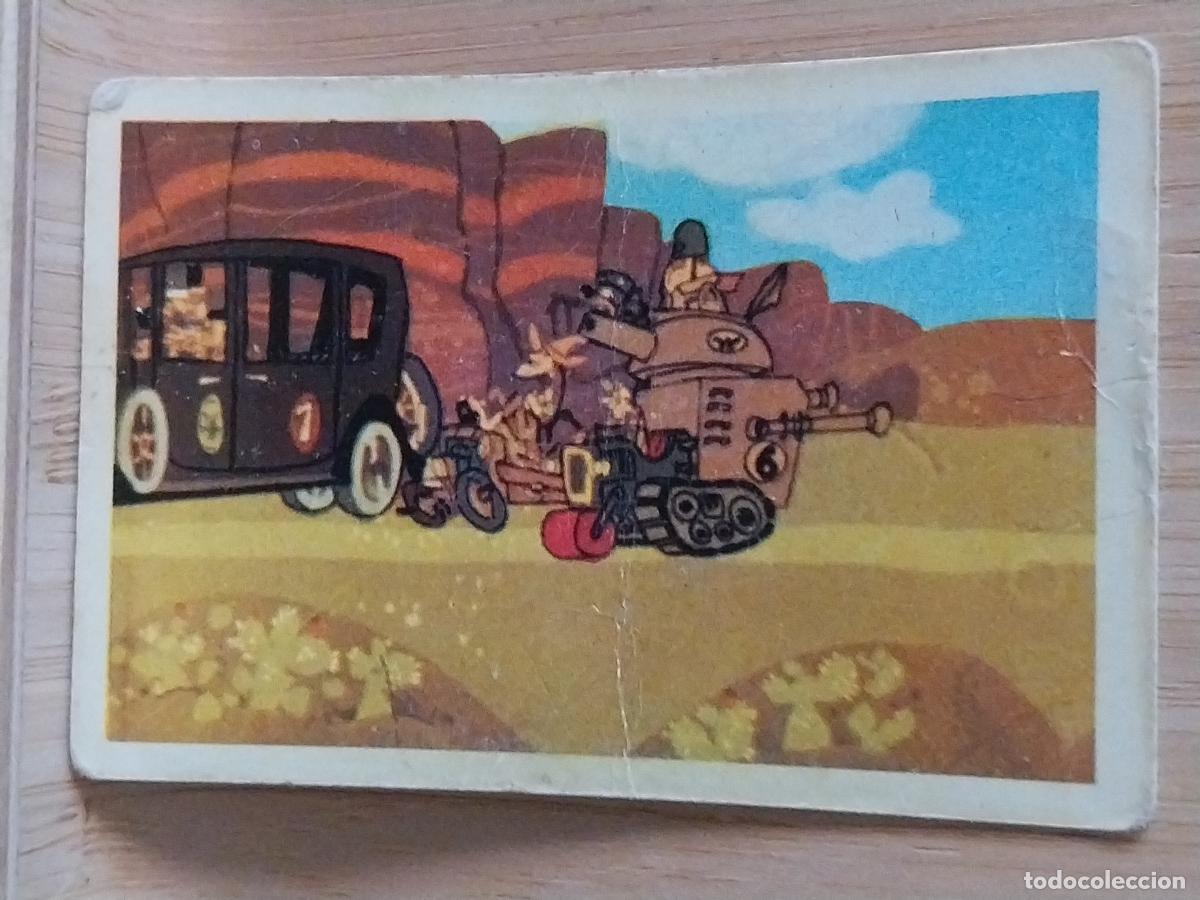 Coleccionismo Cromos antiguos: AUTOS LOCOS SARGENTO CHATARRA ESPECIAL A&Ntilde;O 1972 FHER CROMO 21 SIN PEGAR NUNCA ORIGINAL