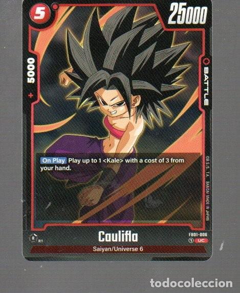 Coleccionismo Cromos antiguos: CROMO DE DRAGON BALL SIPER CARD GAME DE JAPAN CAULIFLORA N&ordm; 006