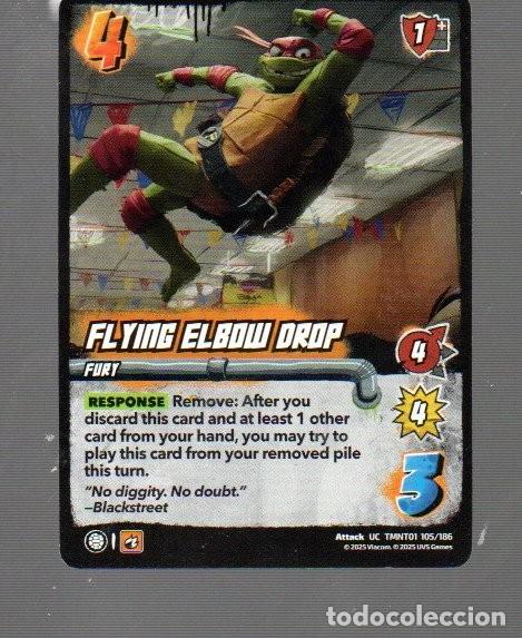 Coleccionismo Cromos antiguos: CROMO DE UNIVERSUS FLYING ELBOW DROP N&ordm; 105/106 DEL A&Ntilde;O 2025