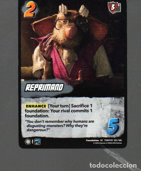 Coleccionismo Cromos antiguos: CROMO DE UNIVERSUS REPRIMAND N&ordm; 181/186 DEL A&Ntilde;O 2025