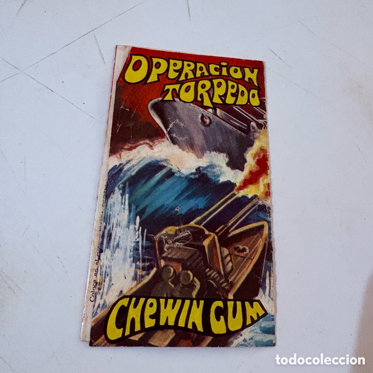 Coleccionismo Cromos antiguos: sobre vacio envoltorio cichel chewin gum operacion torpedo juego de barcos