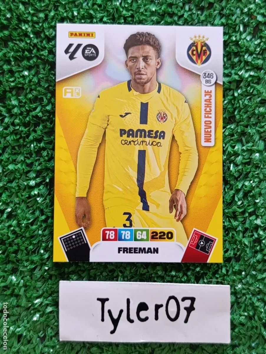 Coleccionismo Cromos antiguos: FREEMAN VILLARREAL 346 BIS NUEVO FICHAJE ADRENALYN XL 2025 2026 25 26