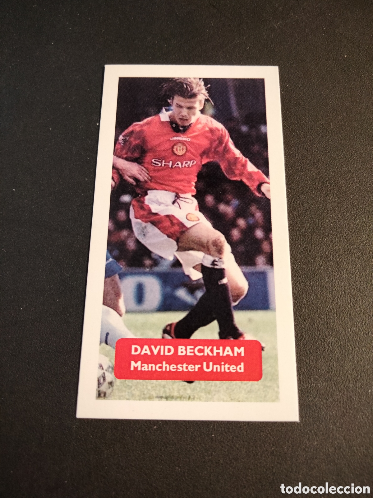Coleccionismo Cromos antiguos: BECKHAM MANCHESTER UNITED FOOTBALL LEAGUE STARS CAPLIN & ROSETTI SCORE CARDS 2009