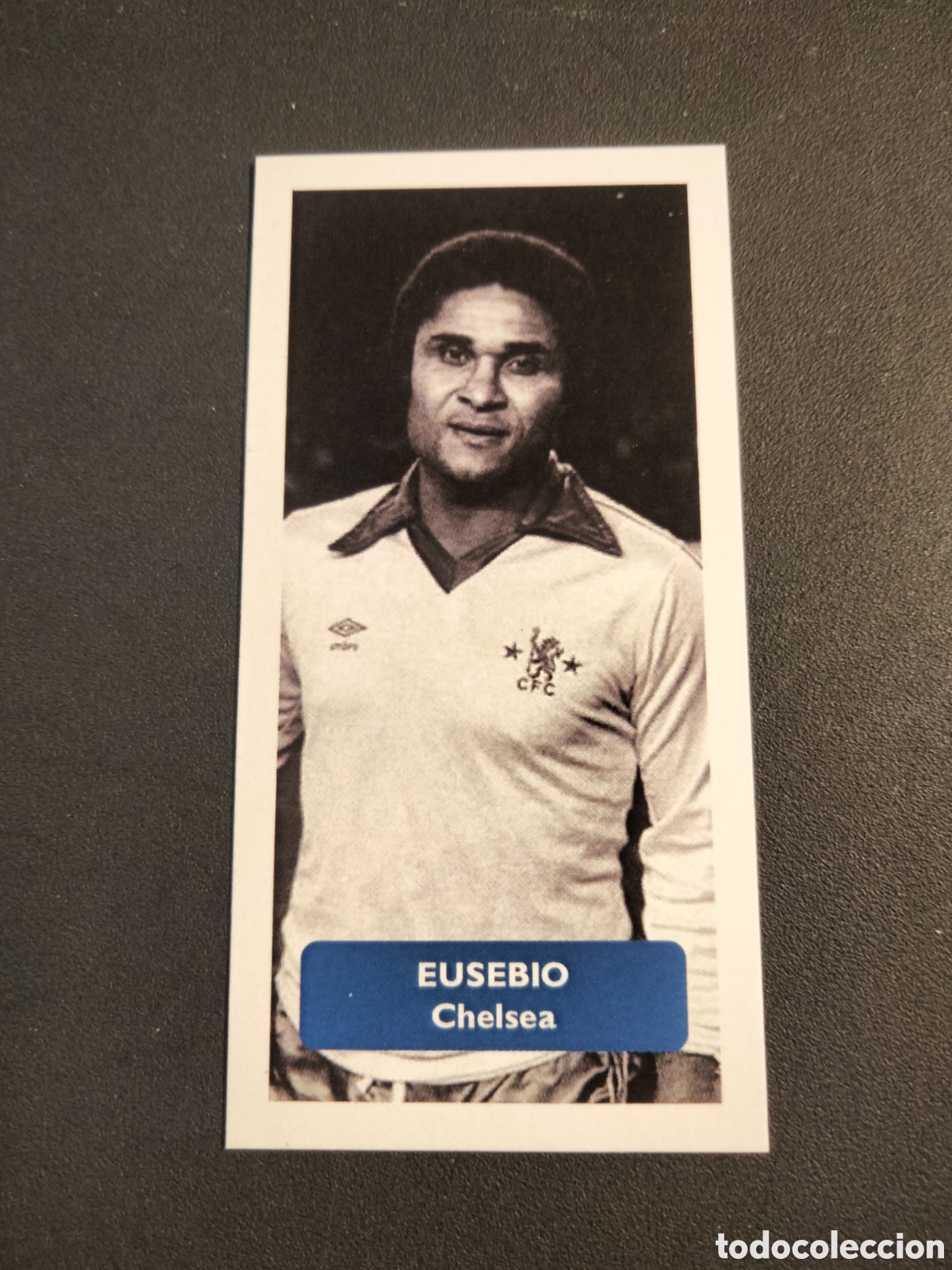 Coleccionismo Cromos antiguos: EUSEBIO CHELSEA INTERNATIONAL STARS CAPLIN & ROSETTI SCORE CARDS