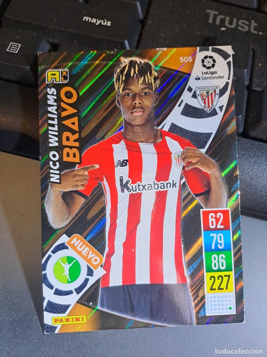 Coleccionismo Cromos antiguos: ADRENALYN XL NICO WILLIAMS 505 NUEVO BRAVO 505 ATHLETIC CLUB DE BILBAO LIGA 2021 2022 21 22 PANINI