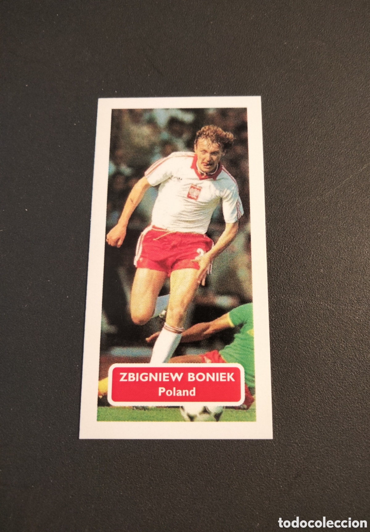 Coleccionismo Cromos antiguos: ZBIGNIEW BONIEK POLAND INTERNATIONAL STARS CAPLIN & ROSETTI SCORE CARDS 2008