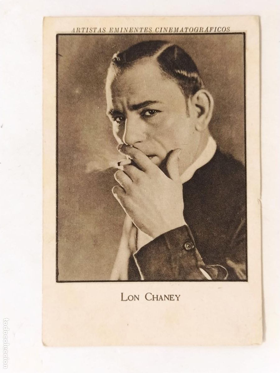 Coleccionismo Cromos antiguos: LON CHANEY - CHOCOLATES JOSE POCH, CAPELLADES -COLOR BLANCO Y NEGRO -CROMO ANTIGUO DE CINE-(116.086)