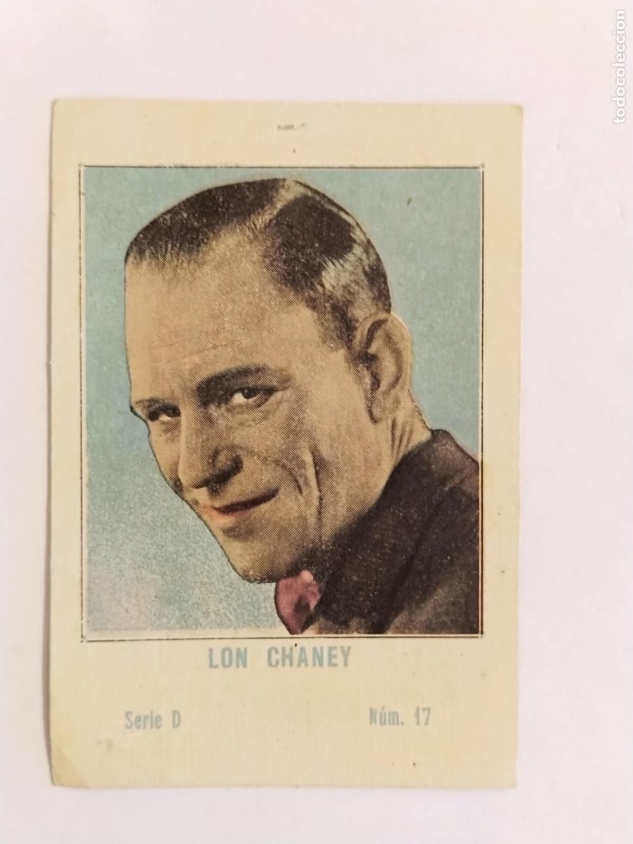 Coleccionismo Cromos antiguos: LON CHANEY - CHOCOLATES JUNCOSA - CROMO ANTIGUO DE CINE ORIGINAL -VER FOTOS-(116.087)