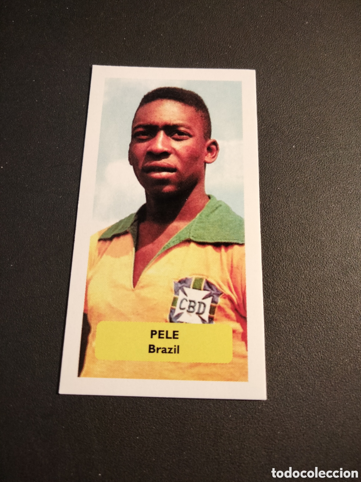 Coleccionismo Cromos antiguos: PELE BRAZIL WORLD CUP STARS CAPLIN & ROSETTI SCORE CARDS 2009