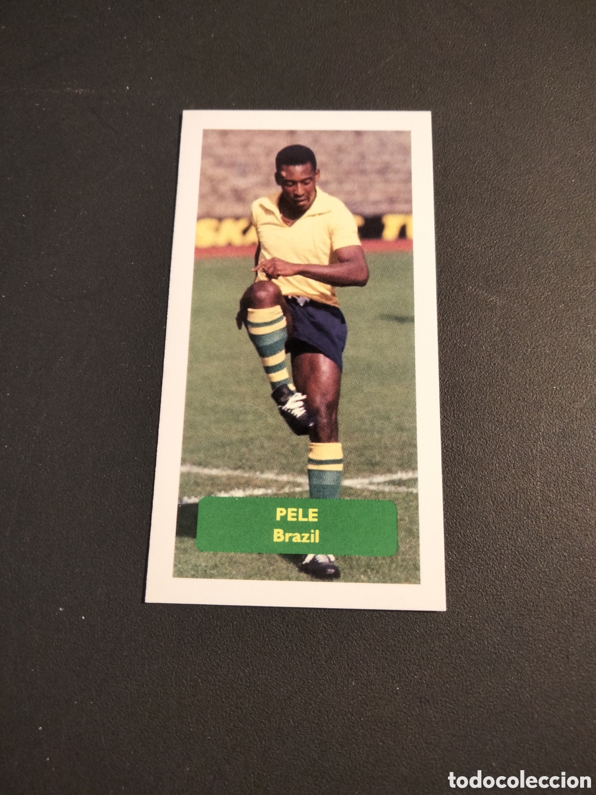 Coleccionismo Cromos antiguos: PELE BRAZIL CHAMPIONS OF WORLD SPORT CAPLIN & ROSETTI SCORE CARDS 2009