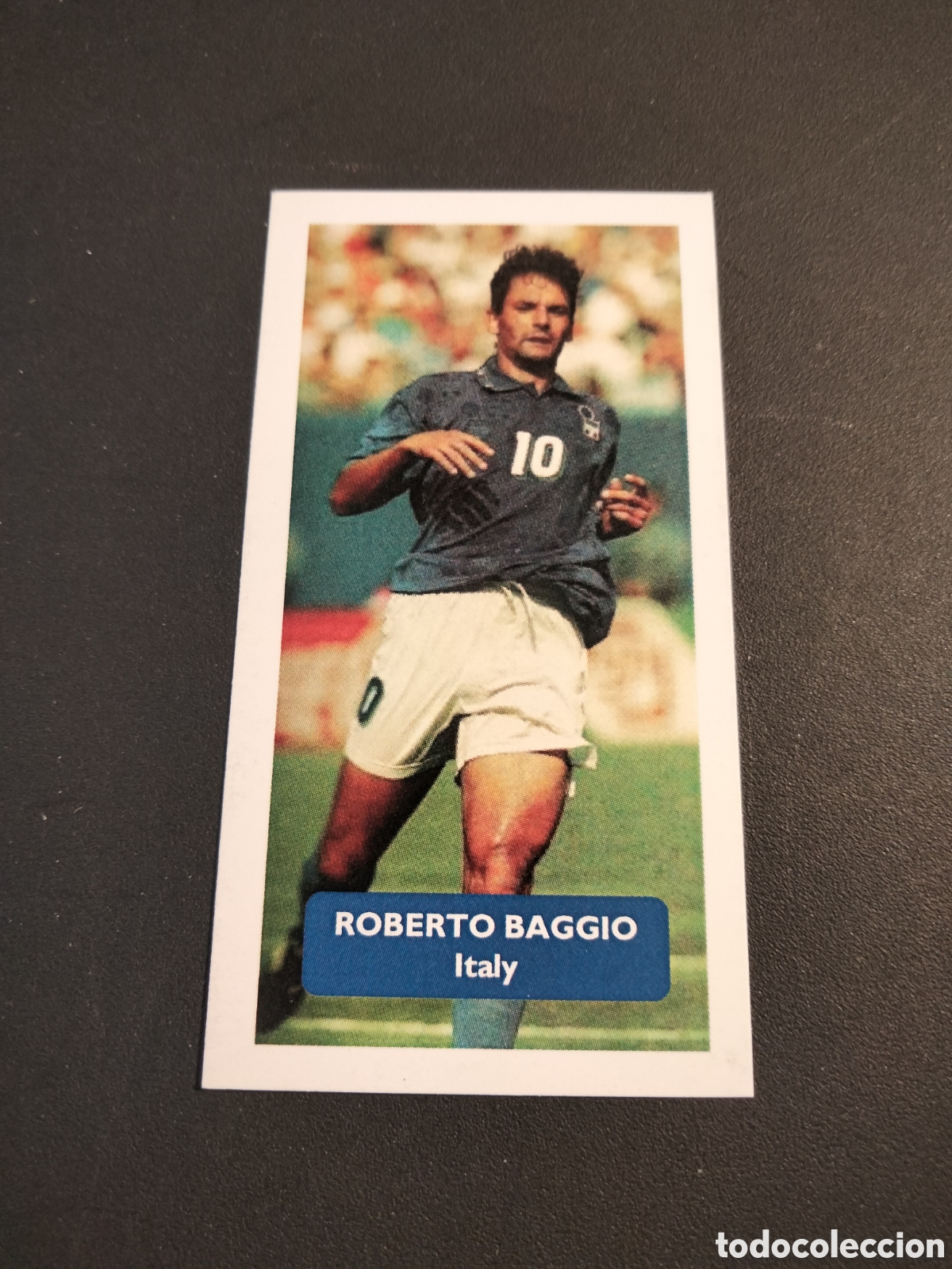 Coleccionismo Cromos antiguos: ROBERTO BAGGIO ITALY WORLD CUP STARS CAPLIN & ROSETTI SCORE CARDS 2009