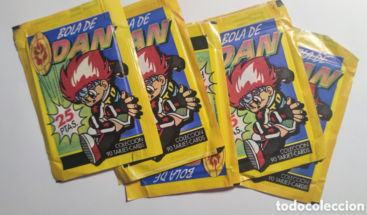 Coleccionismo Cromos antiguos: 5 sobres sin abrir &rdquo;Bola Dan&rdquo; ediciones Este 1991
