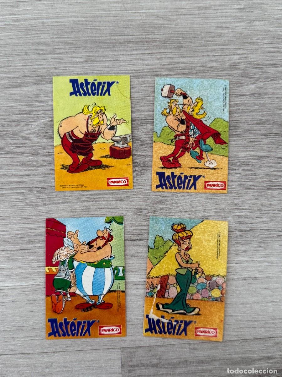 Coleccionismo Cromos antiguos: 4 cromos distintos - Ast&eacute;rix y Ob&eacute;lix - Panrico