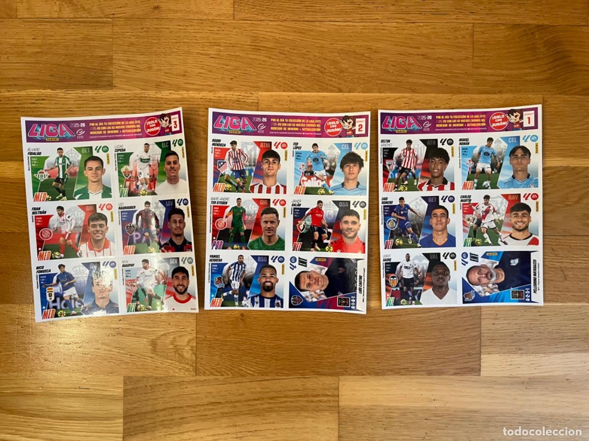 Coleccionismo Cromos antiguos: Lamina 1-2-3 mercado de invierno + actualizacion (solo con jugon) ediciones este 25-26
