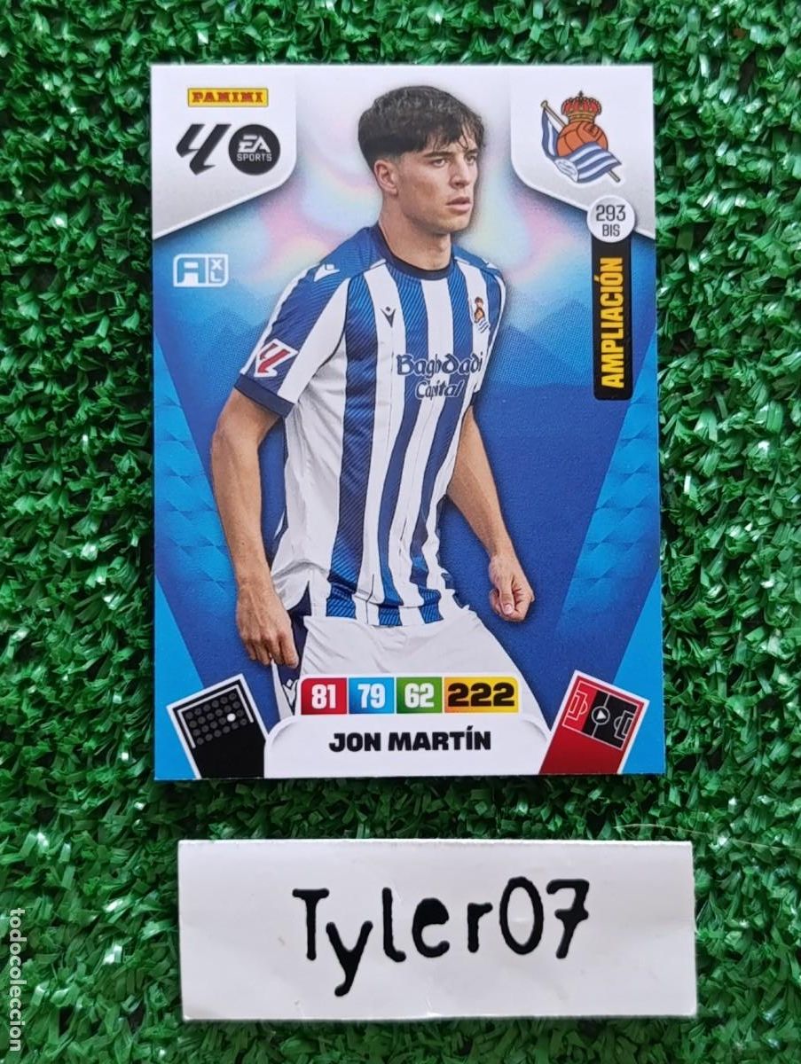 Coleccionismo Cromos antiguos: JON MARTIN REAL SOCIEDAD 293 BIS AMPLIACION ADRENALYN XL 2025 2026 25 26