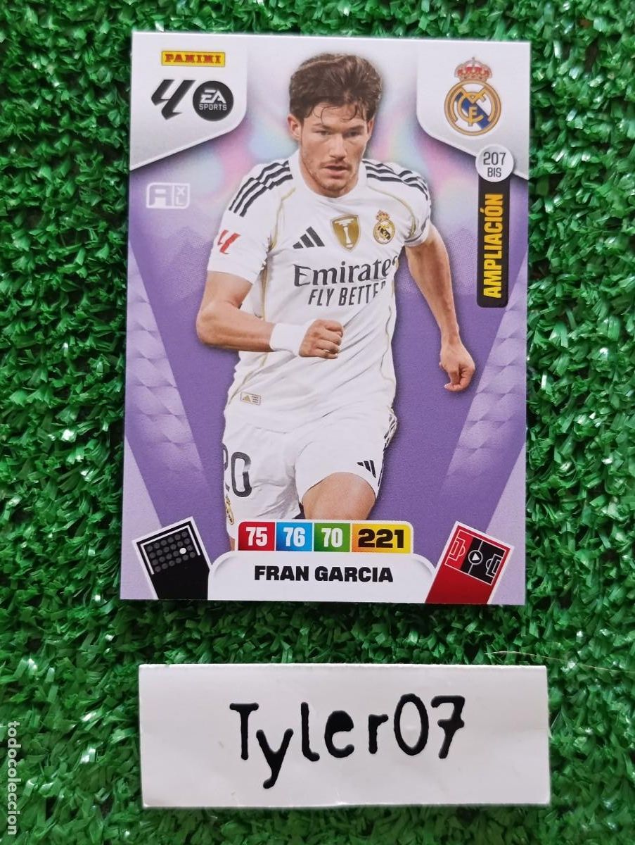 Coleccionismo Cromos antiguos: FRAN GARCIA REAL MADRID 207 BIS AMPLIACION ADRENALYN XL 2025 2026 25 26