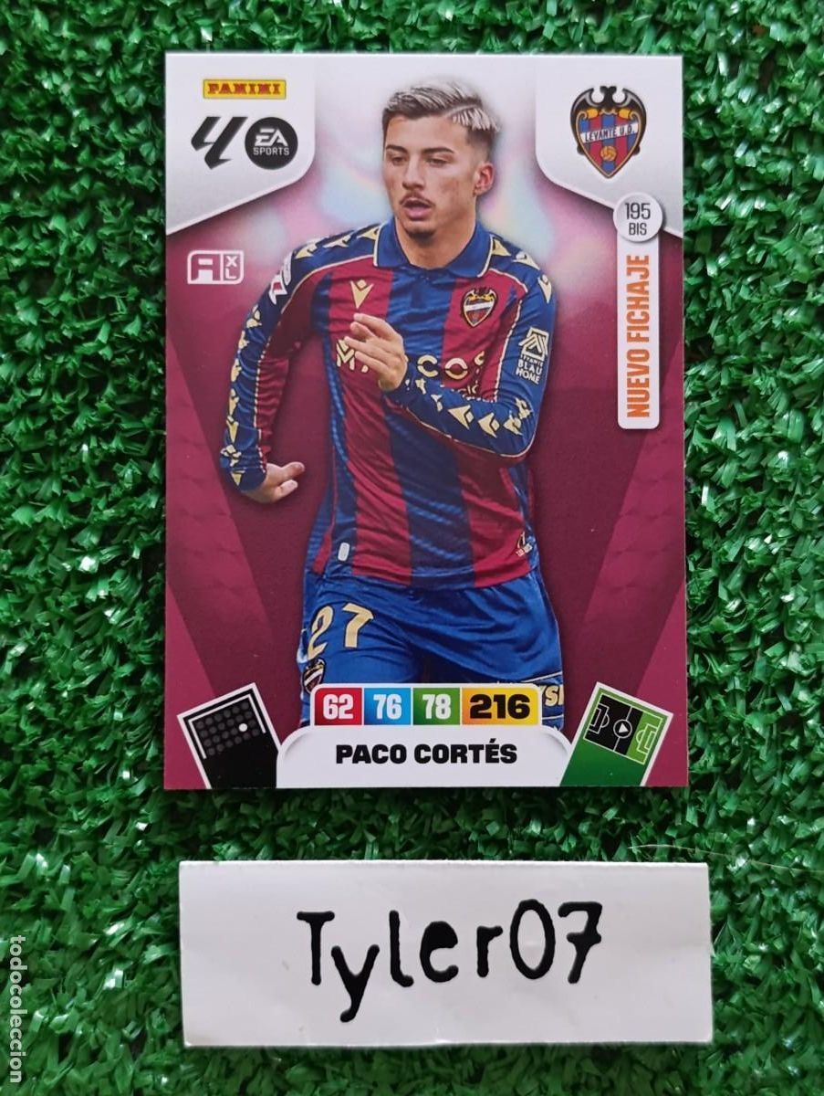 Coleccionismo Cromos antiguos: PACO CORTES LEVANTE 195 BIS NUEVO FICHAJE ADRENALYN XL 2025 2026 25 26