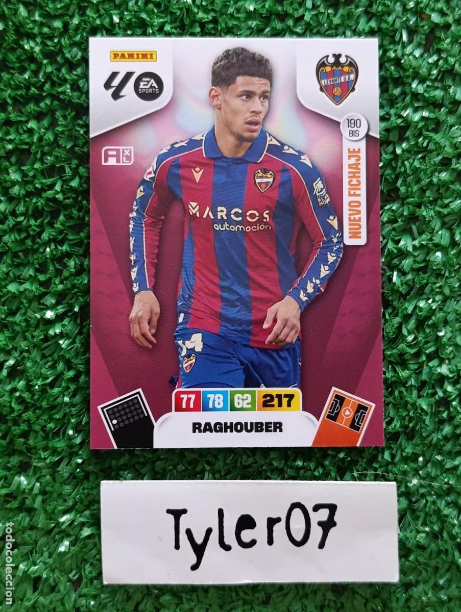 Coleccionismo Cromos antiguos: RAGHOUBER LEVANTE 190 BIS NUEVO FICHAJE ADRENALYN XL 2025 2026 25 26