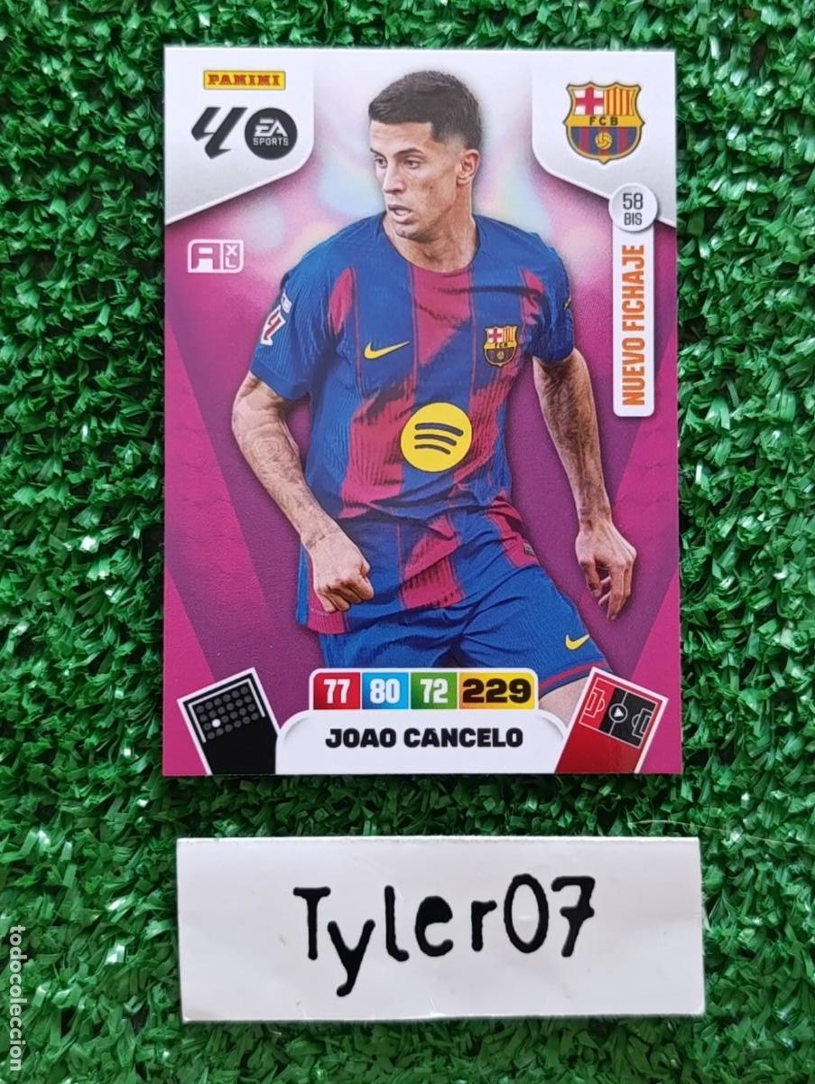 Coleccionismo Cromos antiguos: JOAO CANCELO BARCELONA 58 BIS NUEVO FICHAJE ADRENALYN XL 2025 2026 25 26