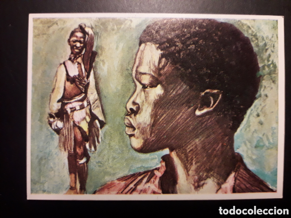 Coleccionismo Cromos antiguos: BOSQU&Iacute;MANOS RAZAS HUMANAS N&deg; 160 CHOCOLATES ELGORRIAGA 1968 SIN PEGAR, PEDIDO M&Iacute;NIMO 3&euro;