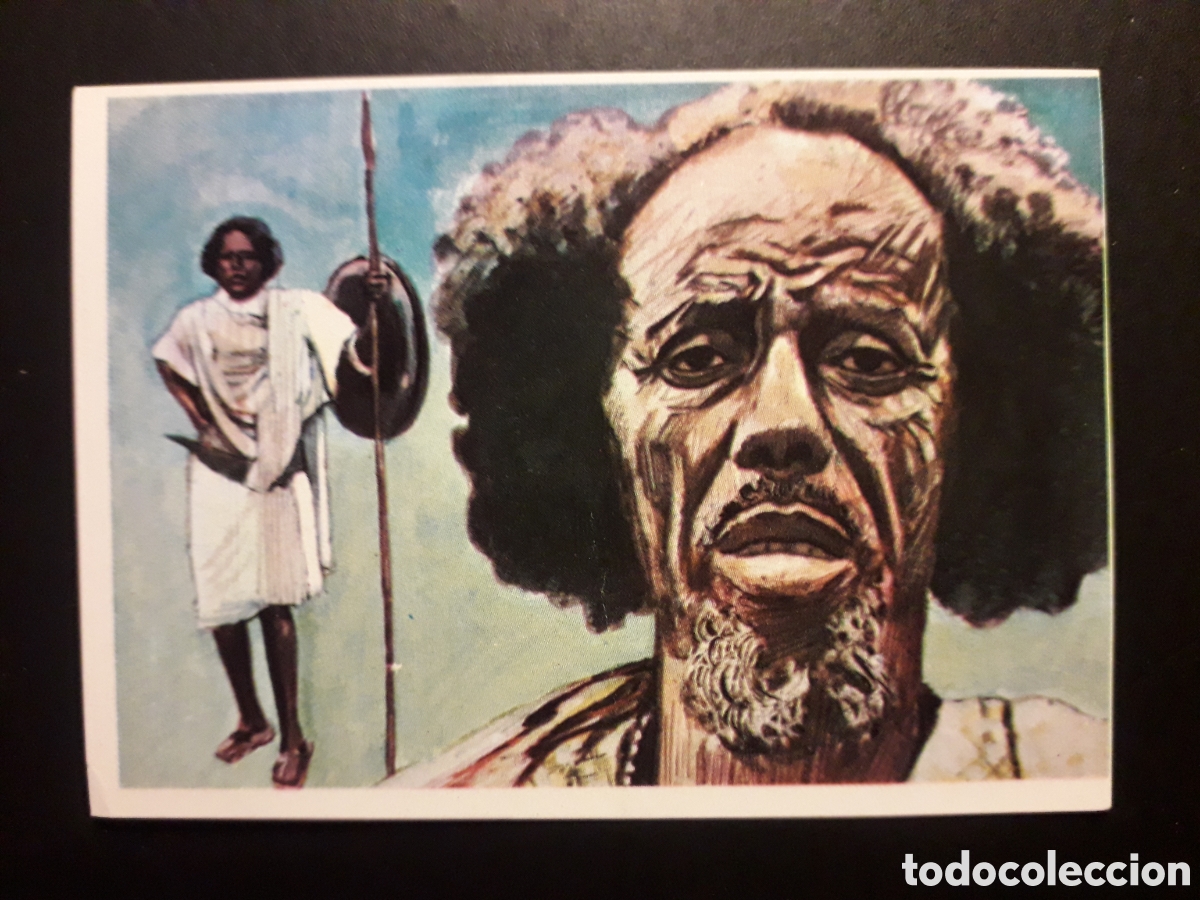 Coleccionismo Cromos antiguos: TIPOS SOMAL&Iacute;S RAZAS HUMANAS N&deg; 139 CHOCOLATES ELGORRIAGA 1968 SIN PEGAR, PEDIDO M&Iacute;NIMO 3&euro;