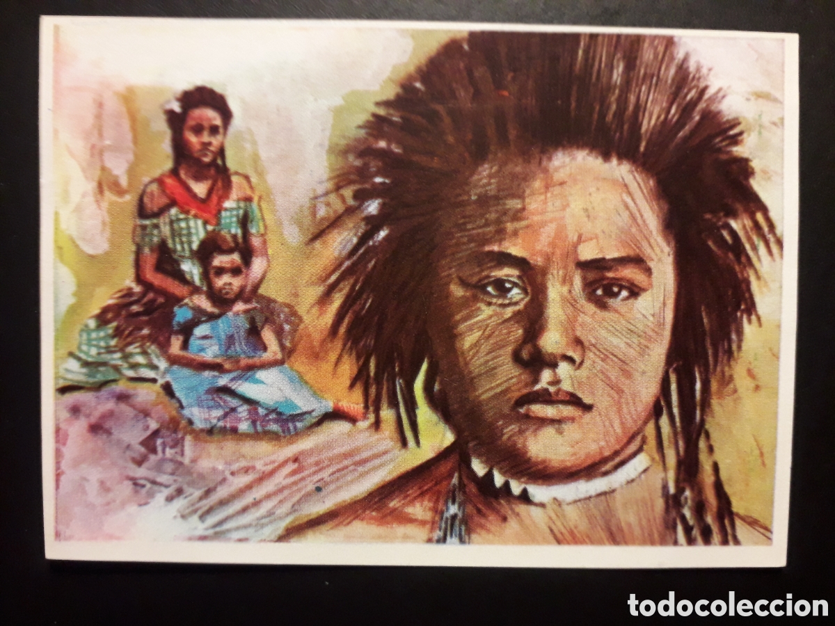 Coleccionismo Cromos antiguos: MUJERES POLINESIAS RAZAS HUMANAS N&deg; 22 CHOCOLATES ELGORRIAGA 1968 SIN PEGAR, PEDIDO M&Iacute;NIMO 3&euro;