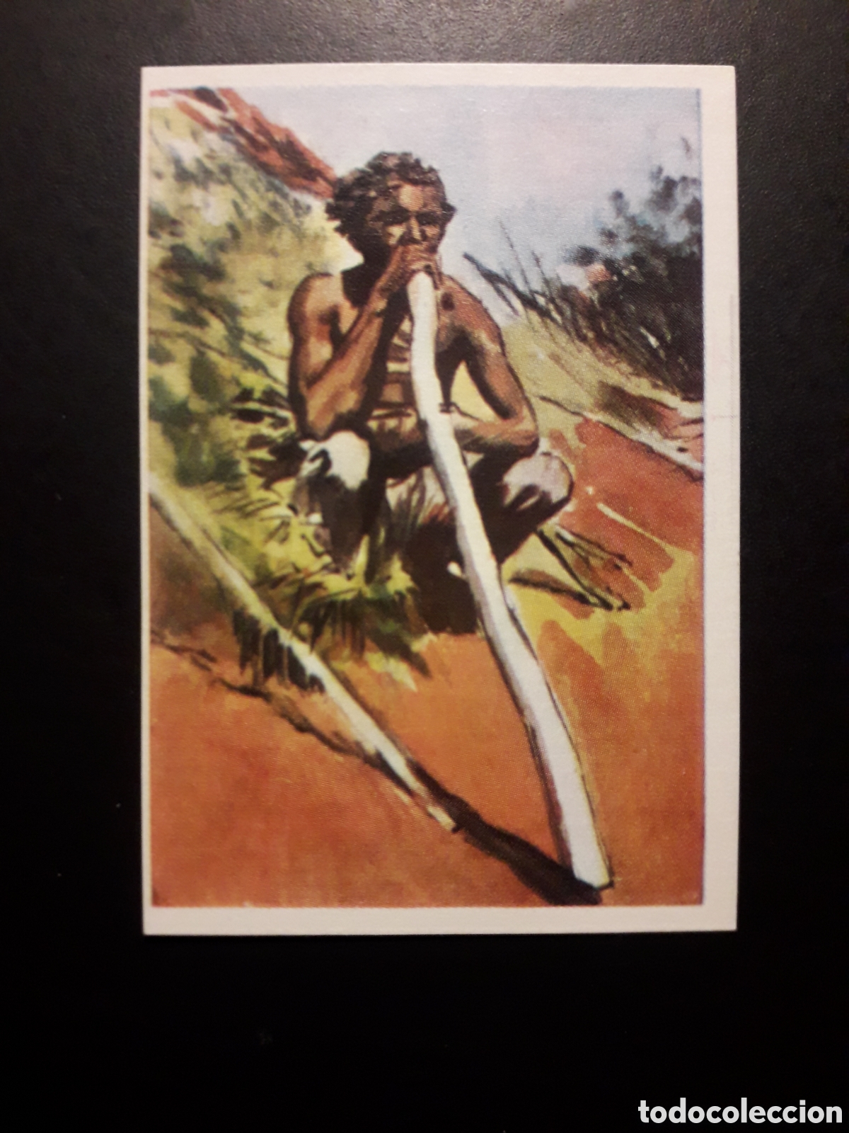 Coleccionismo Cromos antiguos: M&Uacute;SICO AUSTRALIANO RAZAS HUMANAS N&deg; 18 CHOCOLATES ELGORRIAGA 1968 SIN PEGAR, PEDIDO M&Iacute;NIMO 3&euro;