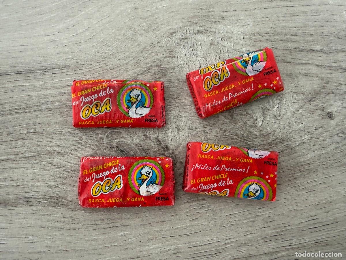 Coleccionismo Cromos antiguos: 4 chicles cerrados sin abrir - El gran chicle del Juego de la Oca