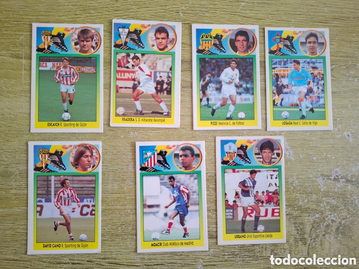 Coleccionismo Cromos antiguos: Lote 7 colocas liga 93-94 sin pegar