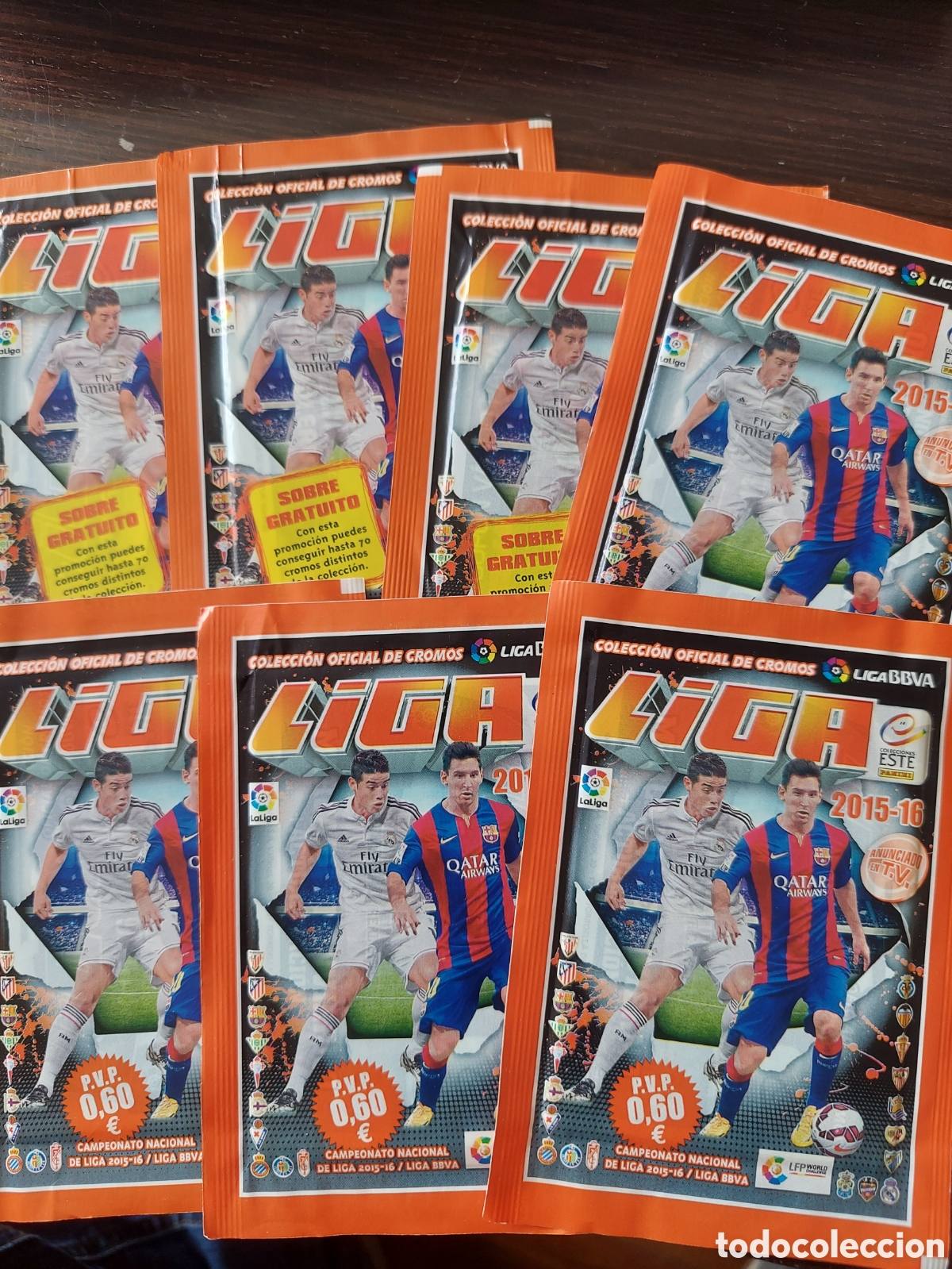 Collectable Antique Stickers: 7 sobre sin abrir liga Este 2015-16