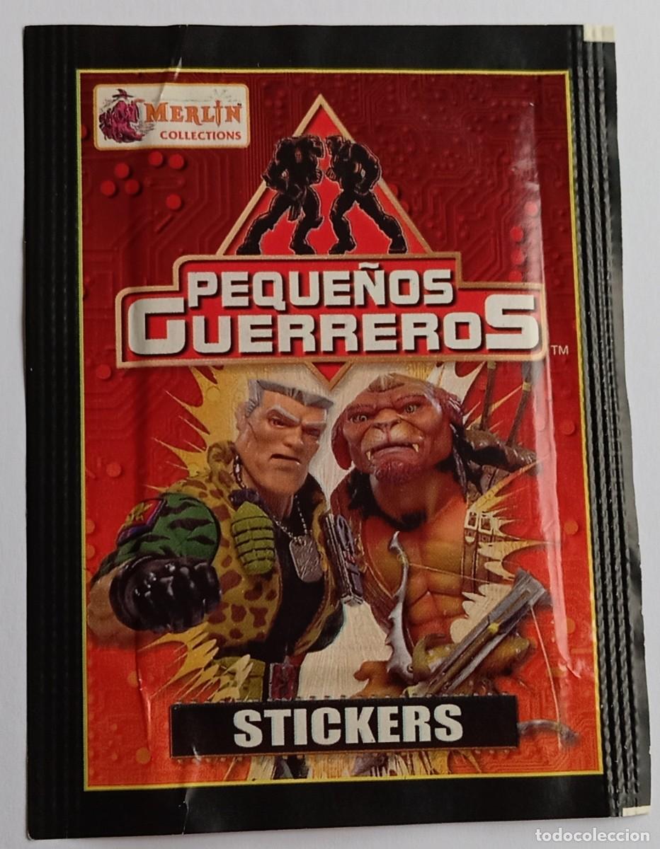 Coleccionismo Cromos antiguos: Sobre cromos stickers sin abrir PEQUE&Ntilde;OS GUERREROS. Merl&iacute;n Collections.