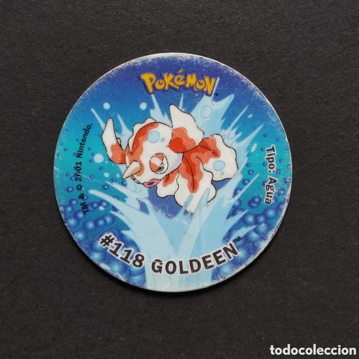 Coleccionismo Cromos antiguos: TAZO - N&ordm; #118 GOLDEEN - POKEMON TAZOS ATTACK - MATUTANO - A&Ntilde;O 2001