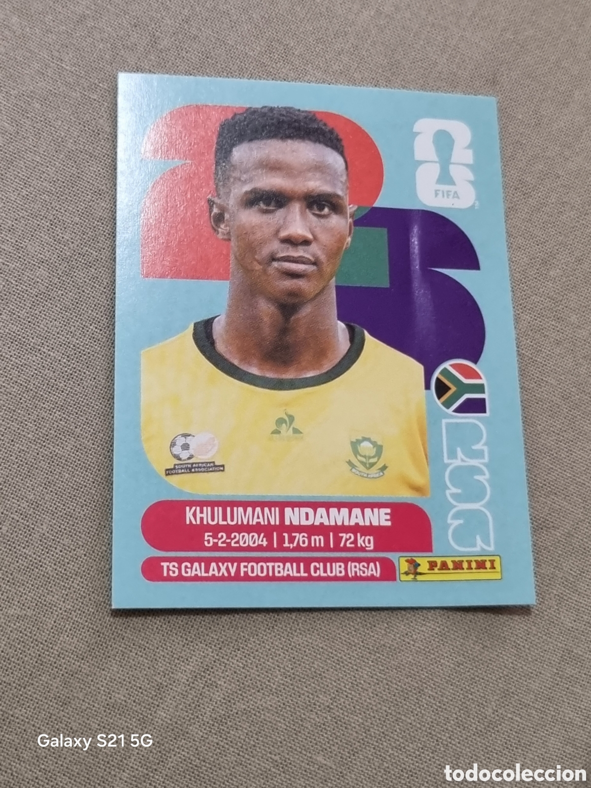 Coleccionismo Cromos antiguos: 7 - NDAMANE , SUD&Aacute;FRICA FIFA WORLD CUP 2026