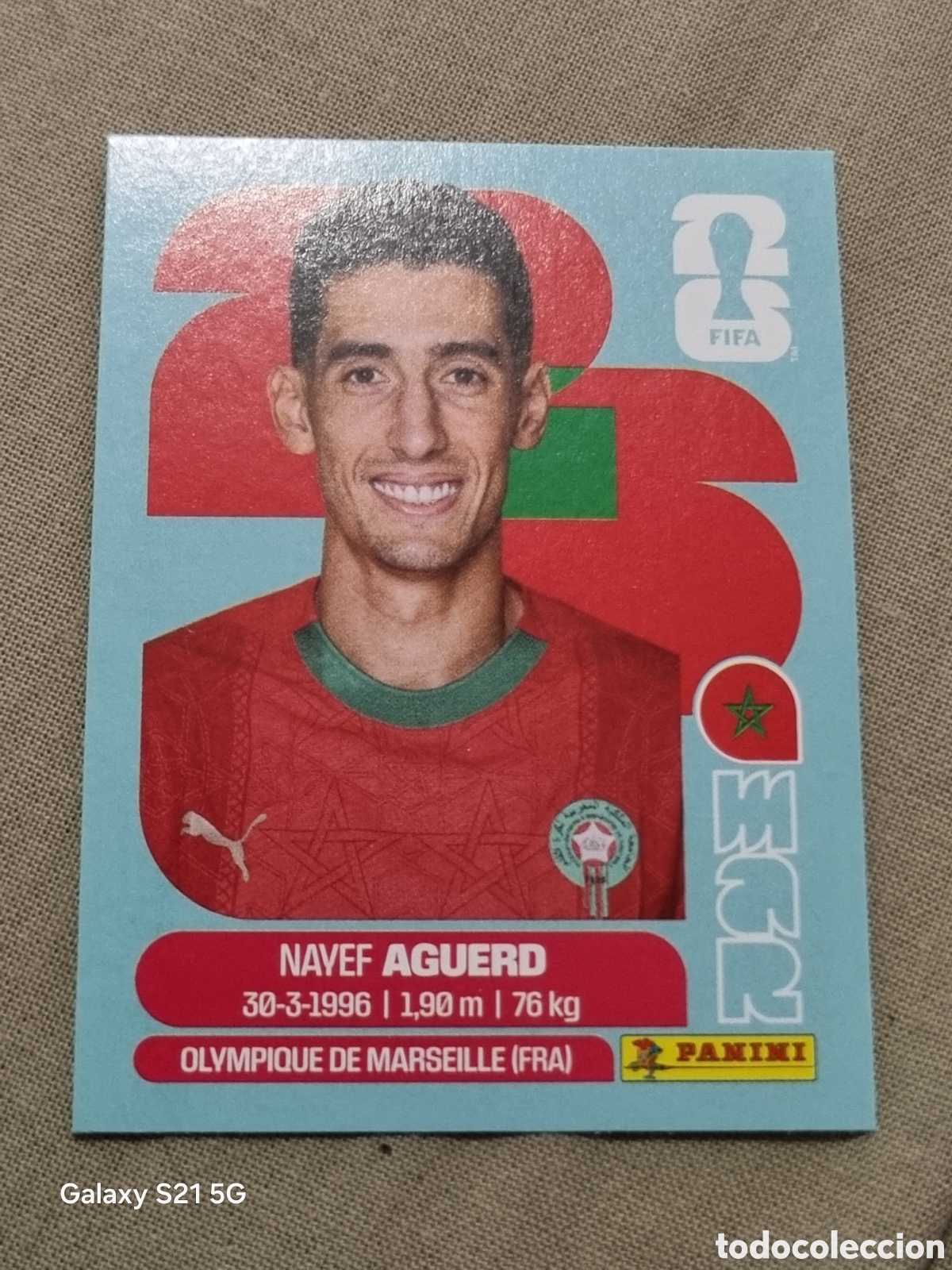 Coleccionismo Cromos antiguos: 6 - AGUERD , MARRUECOS FIFA WORLD CUP 2026