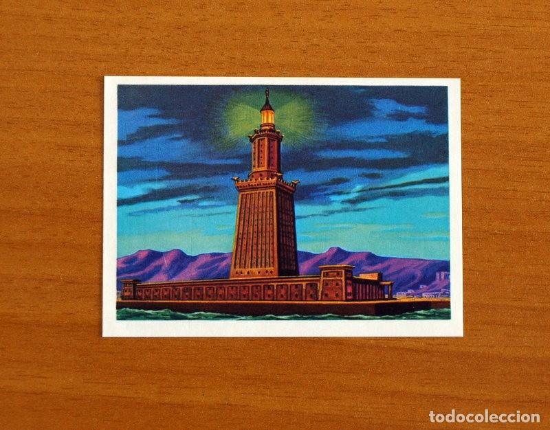 Coleccionismo Cromos antiguos: El M&aacute;s y el Menos - N&ordm; 114 Faro de Alejandr&iacute;a -Editorial Ruiz Romero A&ntilde;o 1975 -Cromo Nunca Pegado