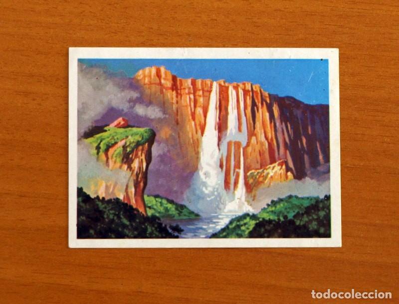 Coleccionismo Cromos antiguos: El M&aacute;s y el Menos -N&ordm; 140 Catarata m&aacute;s Alta -Editorial Ruiz Romero A&ntilde;o 1975 -Cromo Nunca Pegado