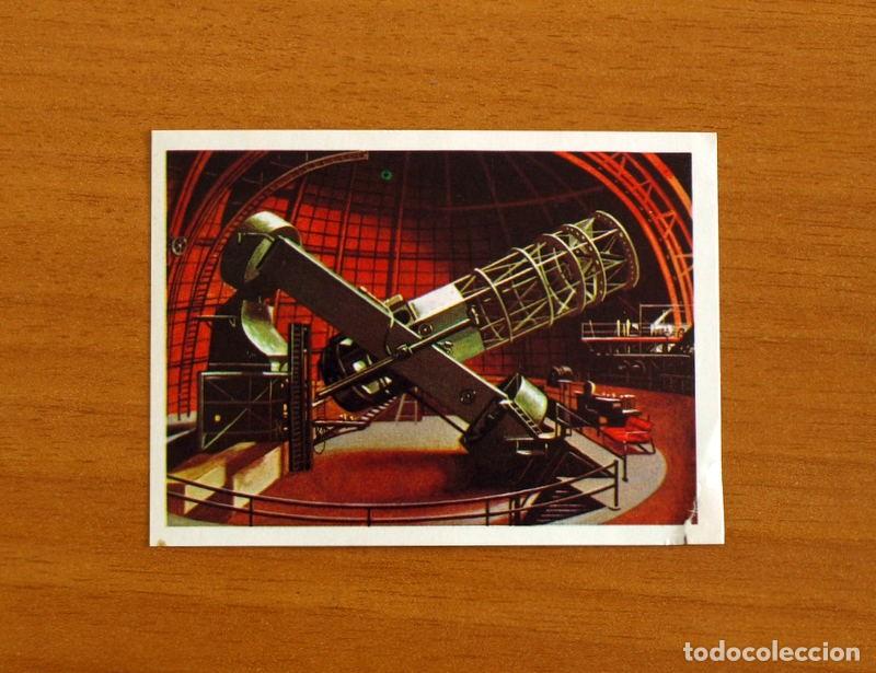 Coleccionismo Cromos antiguos: El M&aacute;s y el Menos-N&ordm; 209 Telescopio Monte Wilson -Editorial Ruiz Romero A&ntilde;o 1975-Cromo Nunca Pegado