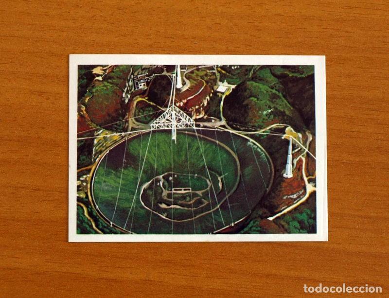 Coleccionismo Cromos antiguos: El M&aacute;s y el Menos-N&ordm; 211 Radiotelescopio -Editorial Ruiz Romero A&ntilde;o 1975-Cromo Nunca Pegado