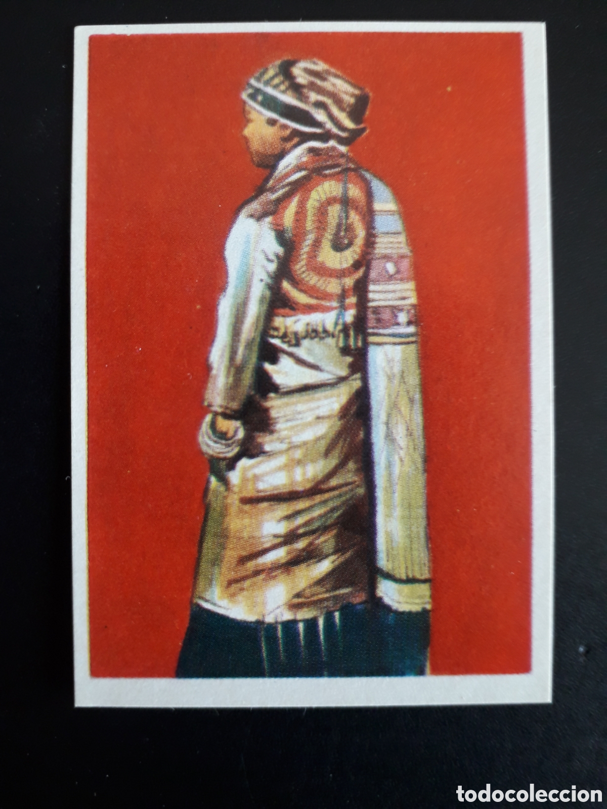 Coleccionismo Cromos antiguos: TRAJE FEMENINO CEREMONIAL RAZAS HUMANAS N&deg; 75 CHOCOLATES ELGORRIAGA 1968 SIN PEGAR, PEDIDO M&Iacute;NIMO 3&euro;