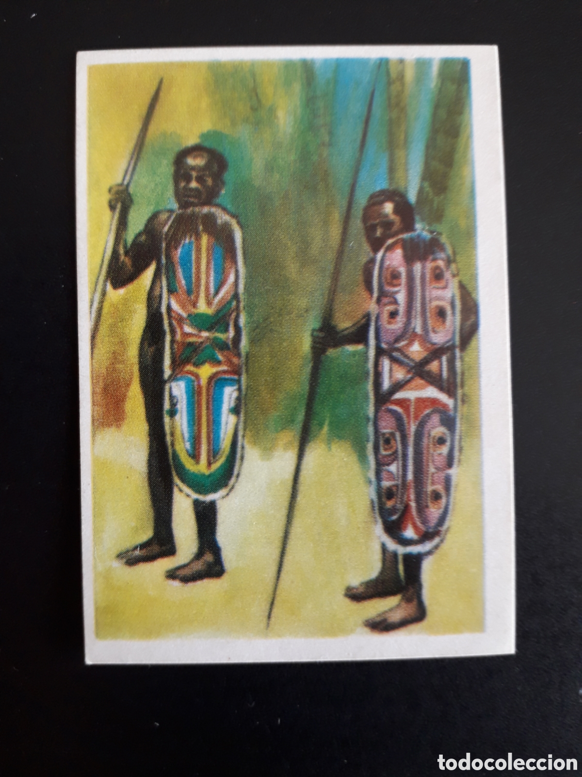 Coleccionismo Cromos antiguos: GUERREROS PAP&Uacute;AS RAZAS HUMANAS N&deg; 4 CHOCOLATES ELGORRIAGA 1968 SIN PEGAR, PEDIDO M&Iacute;NIMO 3&euro;