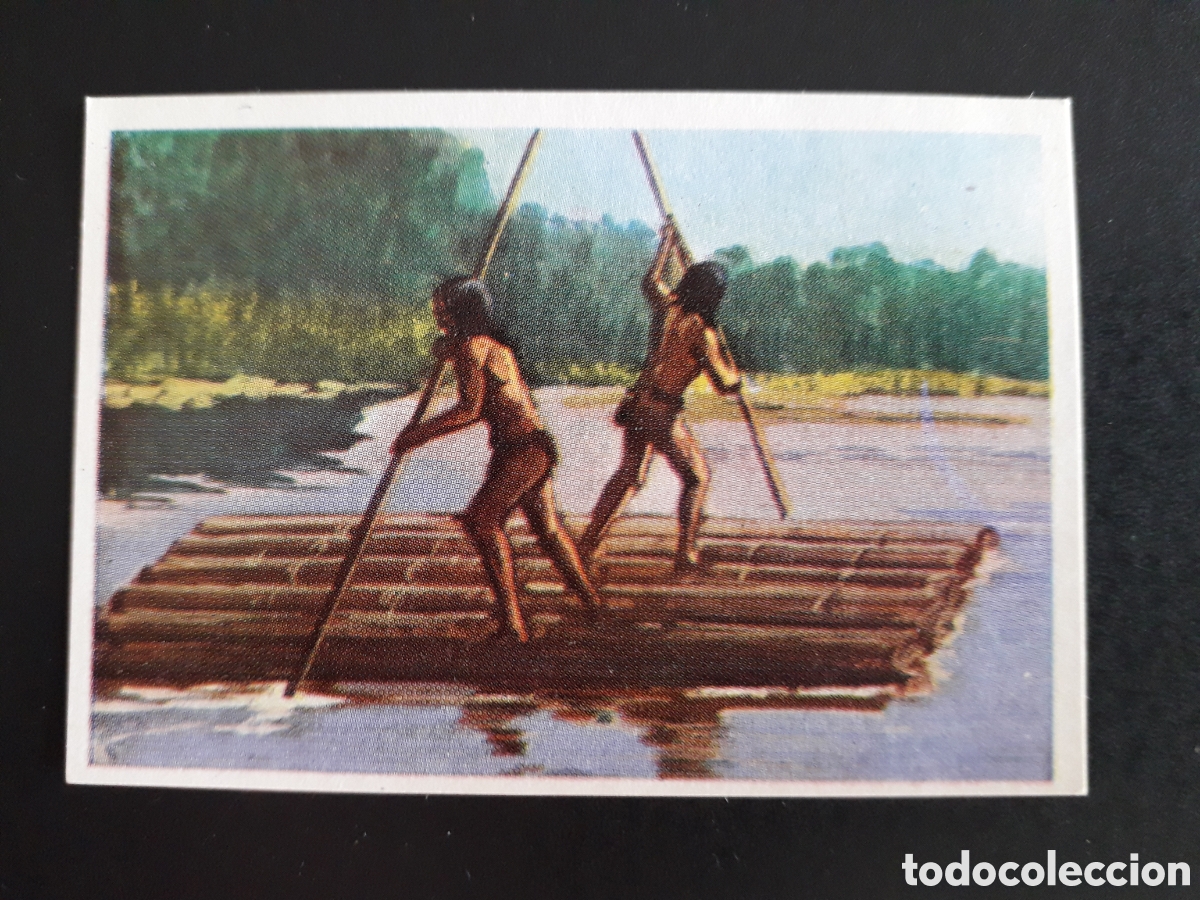 Coleccionismo Cromos antiguos: BALSAS PRIMITIVAS RAZAS HUMANAS N&deg; 207 CHOCOLATES ELGORRIAGA 1968 SIN PEGAR, PEDIDO M&Iacute;NIMO 3&euro;
