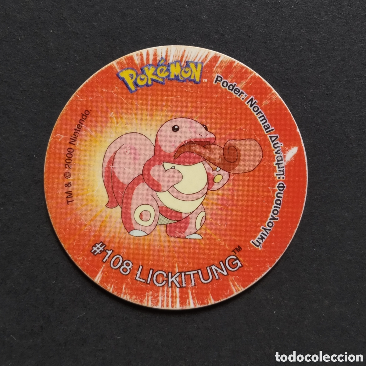 Coleccionismo Cromos antiguos: TAZO - N&ordm; 119 - #108 LICKITUNG - POKEMON TAZO 2 - MATUTANO - A&Ntilde;O 2000