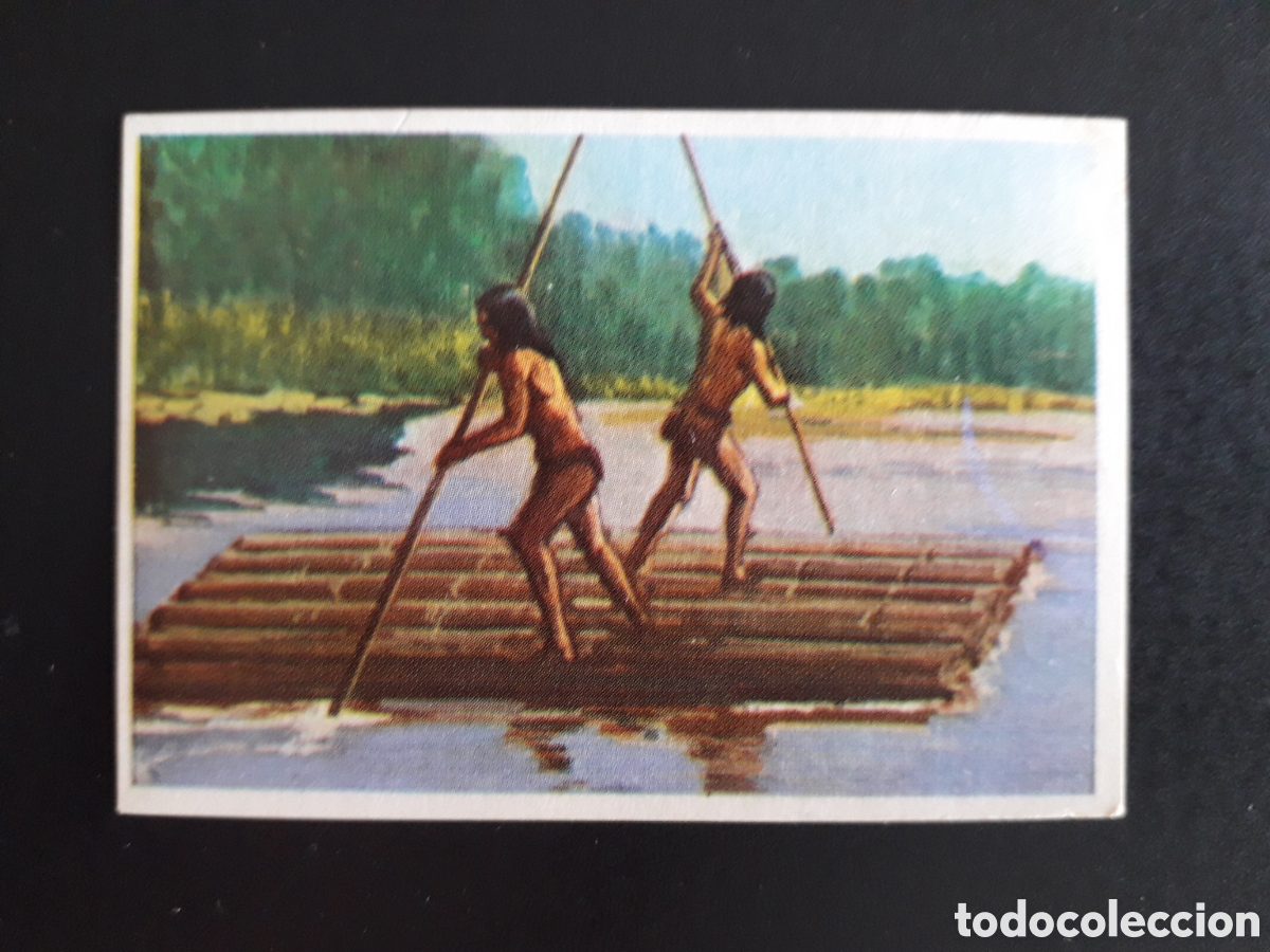 Coleccionismo Cromos antiguos: BALSAS PRIMITIVAS RAZAS HUMANAS N&deg; 207 CHOCOLATES ELGORRIAGA 1968 SIN PEGAR, PEDIDO M&Iacute;NIMO 3&euro;