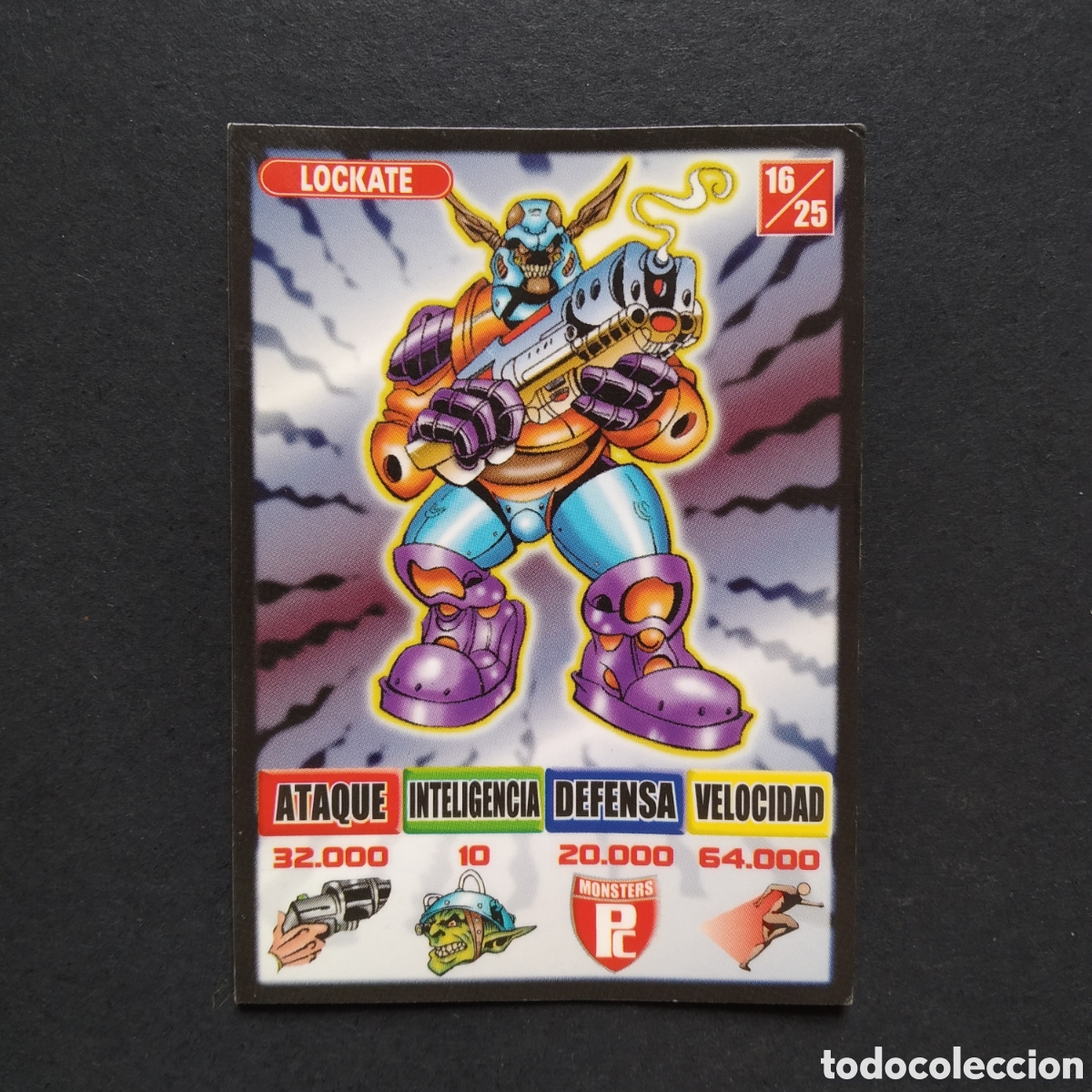 Coleccionismo Cromos antiguos: CROMO - N&deg; 16/25 - LOCKATE - MONSTERS - KAOS, THE GAME - BOLLYCAO